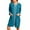 Light Blue 1, variant on Kaemgyyd Fall Robes for Women Lightweight Zipper Front Bathrobe Long Sleeve House Coat Nightgown with Pockets Soft Loungewear