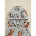 thumbnail image 6 of Bagilaanoe 2pcs Infants Boys Girls Summer Outfit Sets Baby Tiger Printed Sleeveless Hooded Tank Tops + Elastic Waist Shorts, 6 of 9