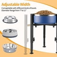 thumbnail image 3 of Single Dog Bowl Stand,Tall Dog Food Stand Adjustable Wide 7-11" Heights 14.5",Metal Elevated PET Bowl Holder Raised Water Feeder for Medium,Large Dog(Bowl Not Included), 3 of 7