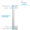 thumbnail image 2 of 2PCS Door Latch Guard Plate L Shaped Secur​ity Reinforcement Striker Plates, 2 of 6