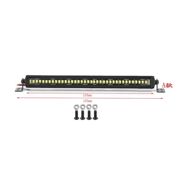Luces de techo de aleación de aluminio Vogacara 1/10 Para Axial SCX10 90046 D90 TRX4 TF2 CC01 Capra RC TYPE4