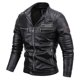 thumbnail image 4 of Chaqueta de cuero sintético para jóvenes JG-8568 para hombre, además de ropa de motociclista de terciopelo, cálida y informal a la moda para hombre, 4 of 4