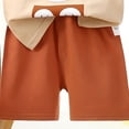 thumbnail image 5 of Qopobobo Baby Boy Outfits Baby Boy Summer Outfits Henley Shirt Soft Pocket Short Sleeve Tops & Shorts Sets Infant Clothes Brown,5-6 Years, 5 of 5
