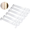 thumbnail image 1 of TRAHOO-3.5 Inch Valance Clips for Blinds,Clear Plastic Valance Clips Window Blinds Clip for Horizontal Blinds Valance Retainer Holder(Size:6 pcs), 1 of 4