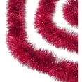 thumbnail image 2 of Northlight Decorated Christmas Tinsel Garland, 2.5" (Red), 2 of 4