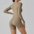 thumbnail image 5 of biudgviw Cute Bodysuits for Women Long Sleeve Shirt Tops Jumpsuits One Piece Athletic Yoga Workout Workout Outfits, 5 of 7