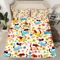 thumbnail image 2 of jejeloiu Cute Pet Dachshund Twin Sheet Sets,Kawaii Flowers Blossom Bedding For Girls Boys 3 Pieces, 2 of 7