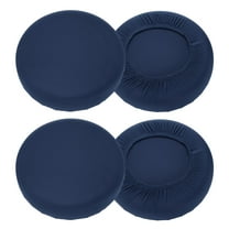 Uxcell 4 Pack Stool Covers Round, 16-20 Inch Bar Stool Covers Washable Dustproof Slipcover Seat Cushion with Elastic for Bar Kitchen Living Room Decor, Navy Blue
