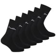 thumbnail image 1 of Diadora Calcetines Unisex, Paquete de 6 - Calcetines Deportivos, Algodón, Logotipo, color sólido Negro 43-46, 1 of 3