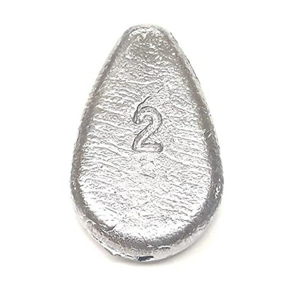 Fast Tackle No Roll (2 Ounce 6 Pack) Sinker Fishing Weights, Fishing Sinkers for Saltwater Freshwater, Fishing Gear Tackle