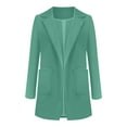 thumbnail image 6 of Gyexs Blazers for Women Lightweight Open Front Cardigan Shirts Long Sleeve Lapel Pockets Loose Fit Work Casual Suit Jackets, Green, Size XXXL, 6 of 6