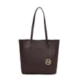 thumbnail image 2 of MKF Collection Lea Vegan Leather Women's Tote Bag, Fashionable Shoulder Purse Handbag by Mia K - Coffee, 2 of 6