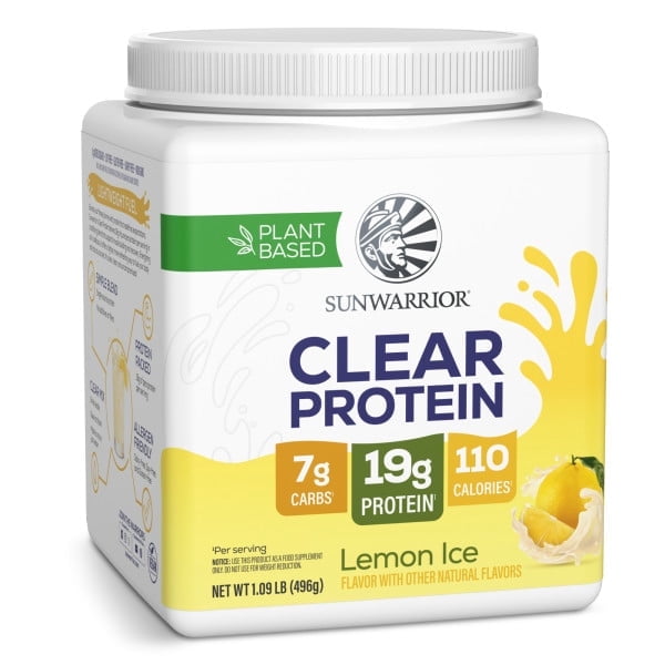 Sunwarrior US Clear Plant Protein - Lemon Ice - 498g Tub (15rv)