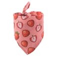 thumbnail image 1 of Methold Bufanda de baba triangular con estampado de frutas, algodón suave, bonita toalla ajustable colorida para mascotas, decoración de regalo para Ropa para mascotas Fresa Methold PT003848-03, 1 of 6
