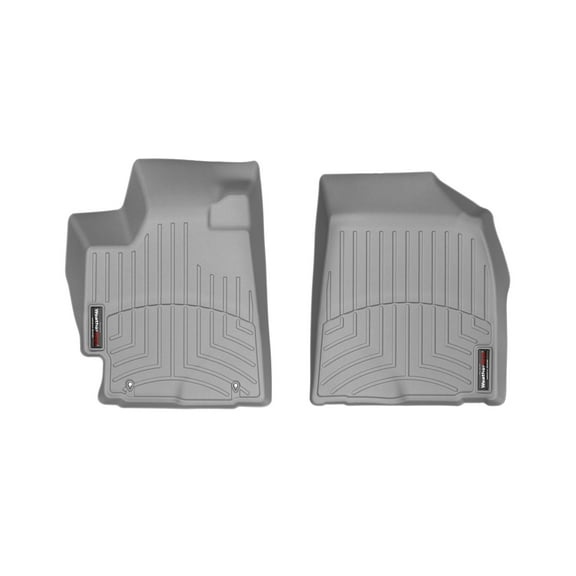 WeatherTech Custom Fit FloorLiners compatible with 2008-2013 Toyota Highlander - 1st Row (Driver & Passenger), Grey