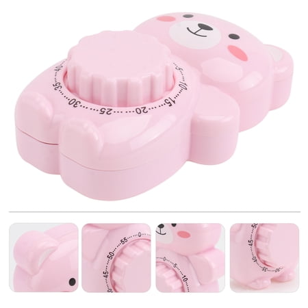 ELAYARD 1Pc Practical Pink Cooking Timer Mechanical Kitchen Timer for Time Control