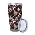thumbnail image 2 of Vsdgher Butterflies1 20 Oz Stainless Steel Vacuum Insulated, Travel Mug Coffee Cup for Home, Office, Outdoor Works Great for Ice Drinks and Hot Beverage -Without Straw, 2 of 8