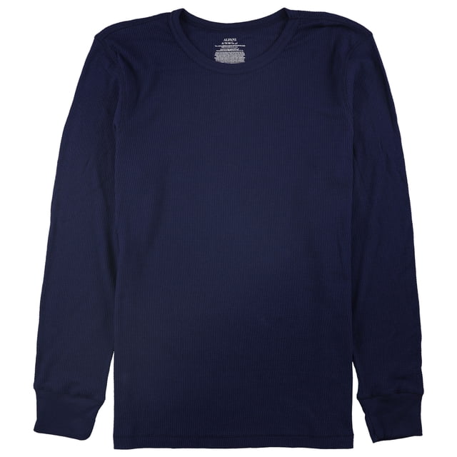 Alfani Playera Básica Tradicional Waffle para Hombre, Azul, XX-Large Alfani Camiseta básica