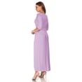 thumbnail image 4 of SR Women's Casual Wrap Floor Length Maxi Dress, Large, Lavender, 4 of 5