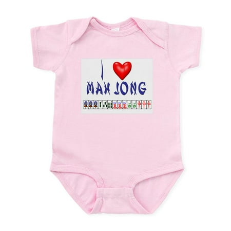 

CafePress - I LOVE MAH JONG Infant Bodysuit - Baby Light Bodysuit Size Newborn - 24 Months