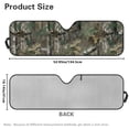 thumbnail image 5 of HUIACONG Deer Windshield Sun Shade for Jeep Foldable 1 Piece Car Sunshade for Jeep Wrangler, Gladiator, Renegade, FJ Cruiser. X-Small Size, 5 of 6