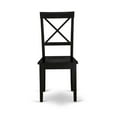 thumbnail image 3 of Set of 2 Chairs BOC-BLK-W Boston Chair Wood Seat in Black Finish, 3 of 4