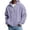 Light Purple03, variant on Men's Full Zip Up Hoodie Waffle Knit Jackets with Pockets Long Sleeve Outerwear Solid Casual Sweashirts Coat Gray M