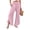 Pink #121, variant on Women Linen Pants Summer Ruffle Wide Leg Palazzo Pants Dressy Smocked Waist Wide Leg Pant Boho Flowy Beach Pant Sky Blue S