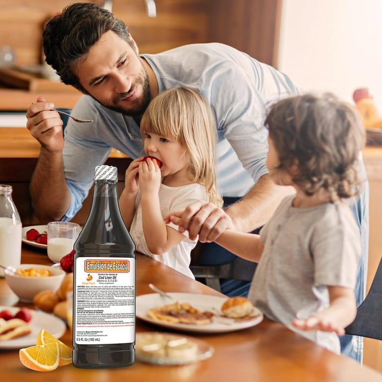 Emulsion de Escocia Orange – Cod Liver Oil for Kids with Omega 3