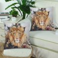 thumbnail image 2 of MKHERT Watercolour Painting Of Lion Throw Pillowcase Pillow Cover Cushion Couver 18x18 inch, Set of 2, 2 of 2