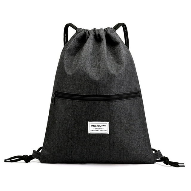 Fashion Unisex Waterproof Zipper Bundle Rope Travel Sport Backpack School Bags