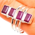 thumbnail image 1 of Large Ruby Ring Size 11.75 (925 Sterling Silver)  - Handmade Boho Vintage Jewelry RING123866, 1 of 2