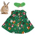 thumbnail image 4 of Bunny Harness With Leash, Adjustable Green Snowman Style  Harness And Leash Soft Stretchy  For Kitten For Small Pets Walking S,M, 4 of 8