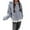 Blue, variant on Kilaqueen Chunky Cardigan Sweaters for Women Hooded Button Down Long Sleeve Sweater Coats with Pockets Fall Winter Warm Trendy Cardigan