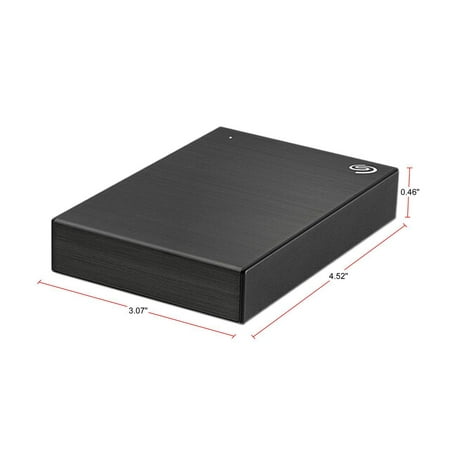 Seagate - One Touch 1TB External USB 3.0 Portable Hard Drive with Rescue Data Recovery Services - Black