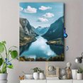 thumbnail image 4 of Scenic Fjord Landscape Canvas Print/Wall Art， Perfect for Living Room，Office， Hotel， and Restaurant Decor, 4 of 8
