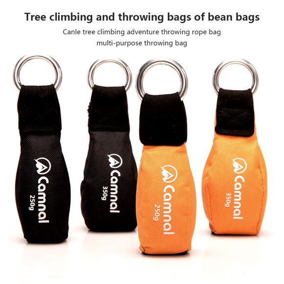 Throwing Bag Multifunctional Sporting Supplies Simple Durable Outside Sports Parts Professional Rope Handbags for Climbing Rocks 250g Black