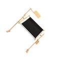 thumbnail image 1 of serony Vintage Style Wooden Needlework Work Table Rack Embroidery Chinese style desktop Frame Beige, 1 of 6