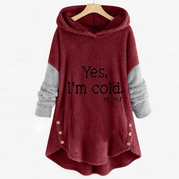 TIMIFIS Women s Fuzzy Fleece Hoodies Sweatshirt Sport Pullover