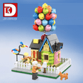 thumbnail image 2 of DK7025MOC Flying House Ring Travels Balloon Cabin Tension Balance Anti-gravity Suspension Street View Small Particle Building Blocks, 2 of 7