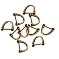 thumbnail image 4 of AMLESO 10x10 Pieces D Rings Keychain Buckles for DIY Backpacks Replacement Copper Colors, 4 of 8