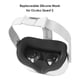 thumbnail image 3 of Funda de silicona para máscara de ojos para Oculus Quest 2 VR, cojín facial para auriculares (negro), 3 of 6