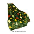 thumbnail image 3 of Nkmbld Thanksgiving Fleece Throw Blanket Yellow Maple Leaf Blanket Portable Flannel Blanket for Sofa, Couch, Chairs and Bed, 3 of 8