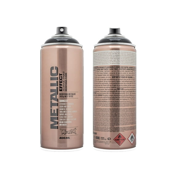 Montana Cans METALLIC EFFECT Spray Paint, 400ml, Black