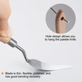 thumbnail image 4 of 4 Pieces 7# Painting Palette Knife Pointy Stainless Steel Art Spatula Scraper Mixing Tools, 4 of 7