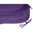 thumbnail image 3 of Vargottam Indoor/Outdoor Chair Cushions Patio Seat Cushions(Rounded Back)16x18 Inch with Ties for Patio Furniture Chairs Home Garden Decoration, Set of 2|Lavender, 3 of 7