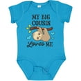 thumbnail image 3 of Inktastic My Big Cousin Loves Me with Sloth and Hearts Boys or Girls Baby Bodysuit, 3 of 5