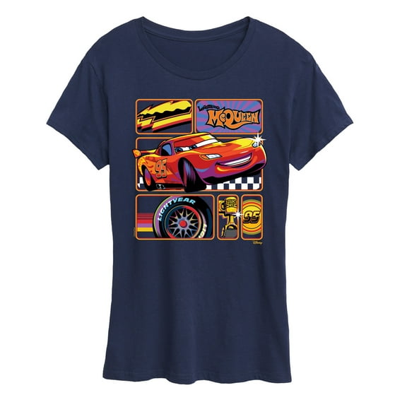 Disney Cars - Lightning McQueen Best Trophies - Women's Short Sleeve Graphic T-Shirt
