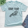 thumbnail image 2 of Kids Cray Cray Shirt, Youth Kids Boy Girl T-Shirt, Crayfish Shirt, Fishing Shirt, Funny Fish Shirt, Light Blue, Medium, 2 of 4