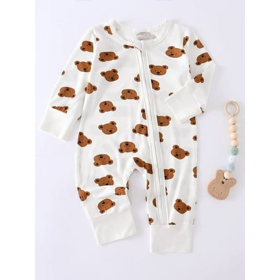 Somenie for Baby Boys & Girls, bamboo fiber onesie, snug baby onesie, zipper design